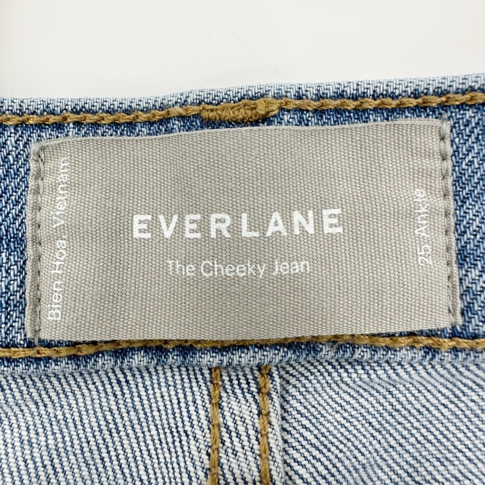 Everlane Cheeky Jean Ankle Light Wash High Rise Denim Size 25 - Picture 11 of 14